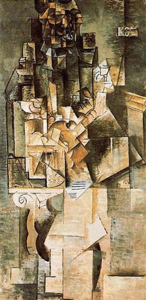 Pablo Picasso Classical Oil Paintings Man With A Guitar